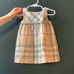 9 months Burberry dress and diaper cover
